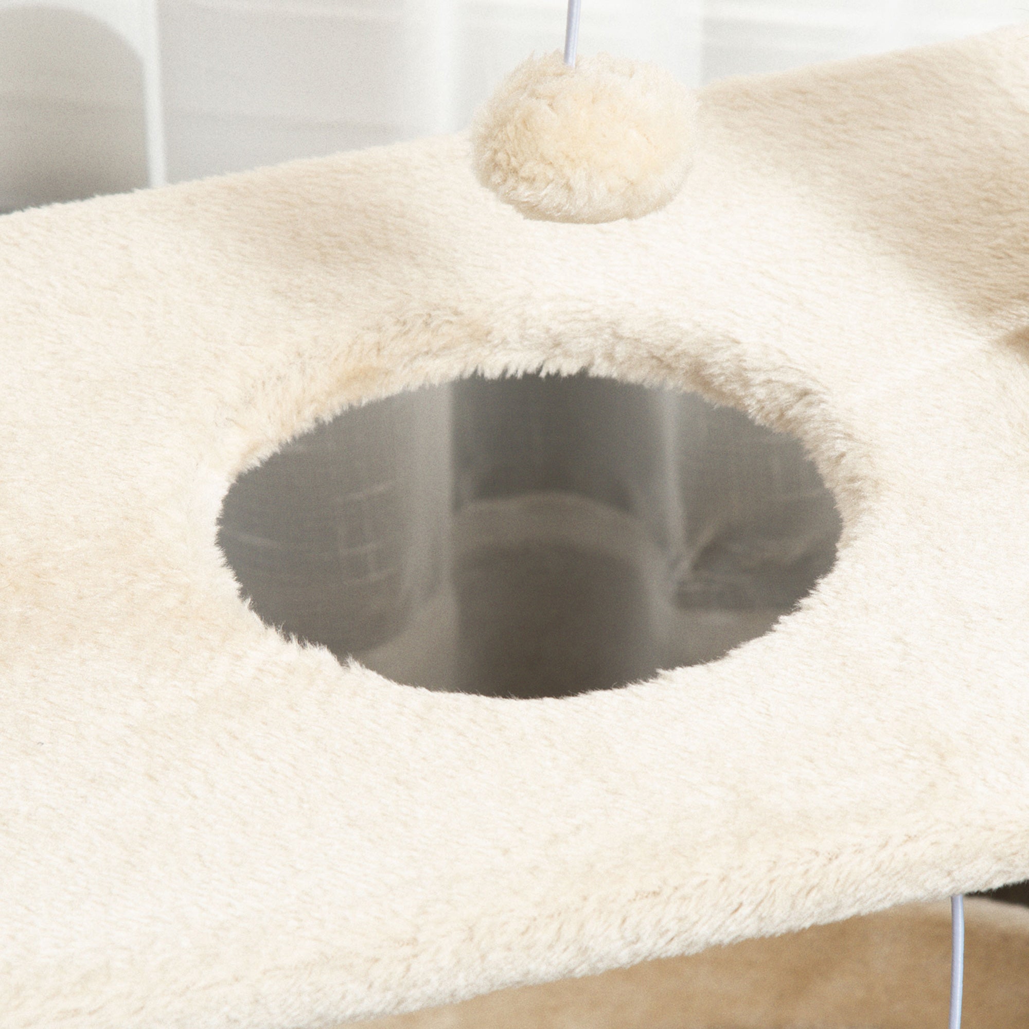 Cat Tree 76 cm Cat Tower with 2 Play Balls, Sisal Posts, Bed, Scratching Board, Multi-Level Cat Scratching Tree, Climbing Tree, for Medium-Sized Cats, Light Brown