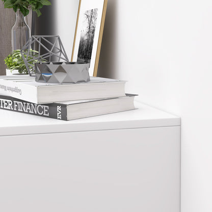 Mobile with Drawers Chest of Drawers in Wood for Bedroom, Kitchen, Bathroom 90×35×73cm White