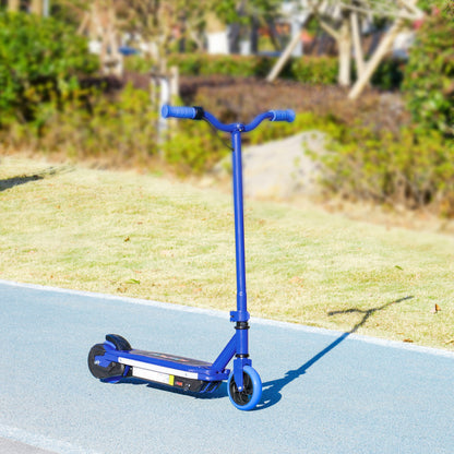 Electric Scooter for Kids 6-14 Years Electric Scooter Max. 10 km/h 80 W Motor Maximum Autonomy 8 km Children's Electric Scooter with LED Lights Rear Brake Blue