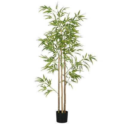 Artificial Bamboo Large 180cm Artificial Plant, Artificial Plants in Pot, Lifelike Bamboo with Artificial Moss for Living Room Bedroom Office Garden Gift