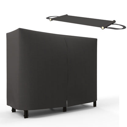 Firewood Rack Metal 120 x 36 x 99cm Firewood Rack with Waterproof Cover Protective Cover Outdoor Wood Rack up to 150kg Firewood Rack for Firewood, Fireplace Wood Storage for Garden Outside Black