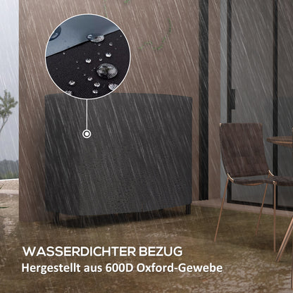 Firewood Rack Metal 120 x 36 x 99cm Firewood Rack with Waterproof Cover Protective Cover Outdoor Wood Rack up to 150kg Firewood Rack for Firewood, Fireplace Wood Storage for Garden Outside Black