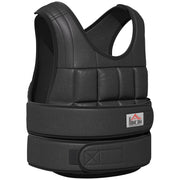 30 kg Weight Vest Training Vest with 35 Weight Bags Adjustable Strength Training Fitness Oxford Metal Black 60 x 50 cm