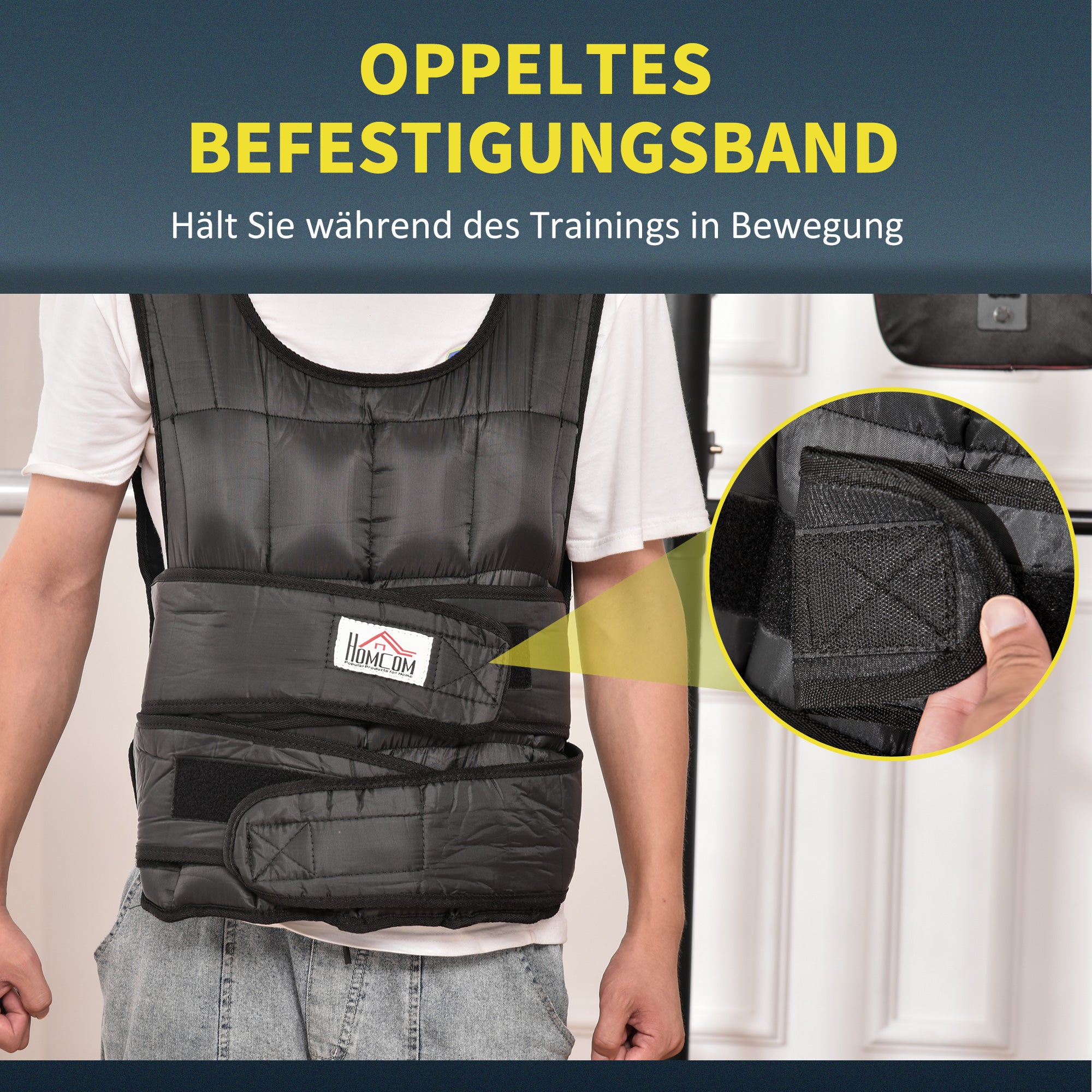 30 kg Weight Vest Training Vest with 35 Weight Bags Adjustable Strength Training Fitness Oxford Metal Black 60 x 50 cm