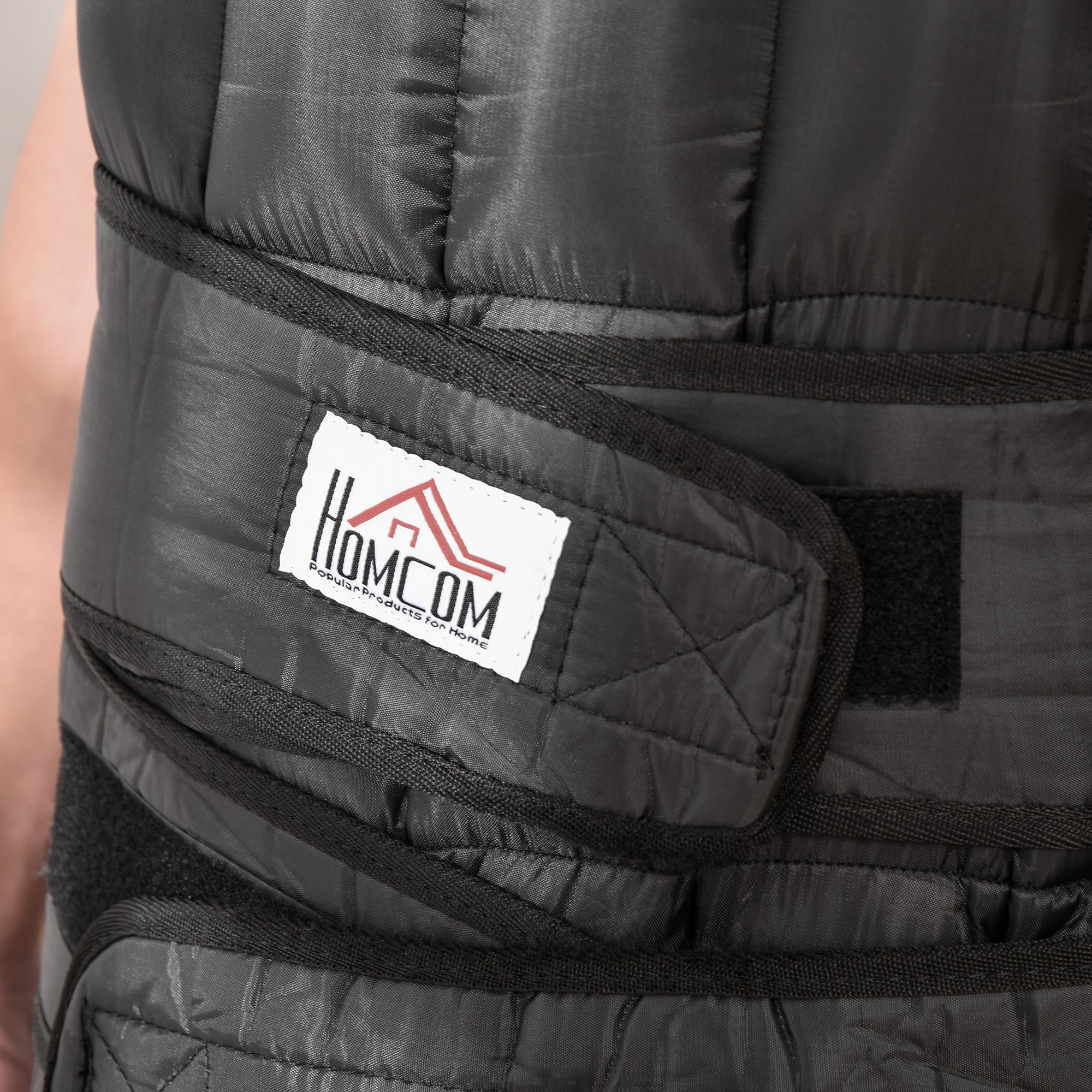 30 kg Weight Vest Training Vest with 35 Weight Bags Adjustable Strength Training Fitness Oxford Metal Black 60 x 50 cm
