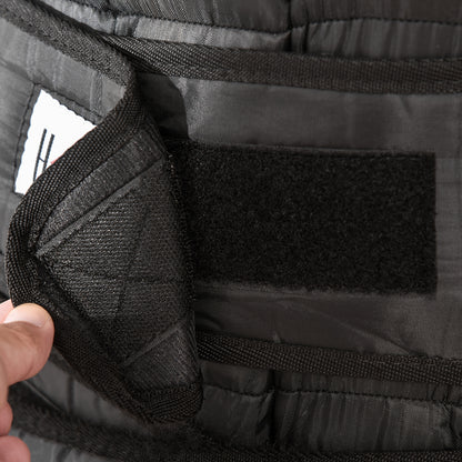 30 kg Weight Vest Training Vest with 35 Weight Bags Adjustable Strength Training Fitness Oxford Metal Black 60 x 50 cm