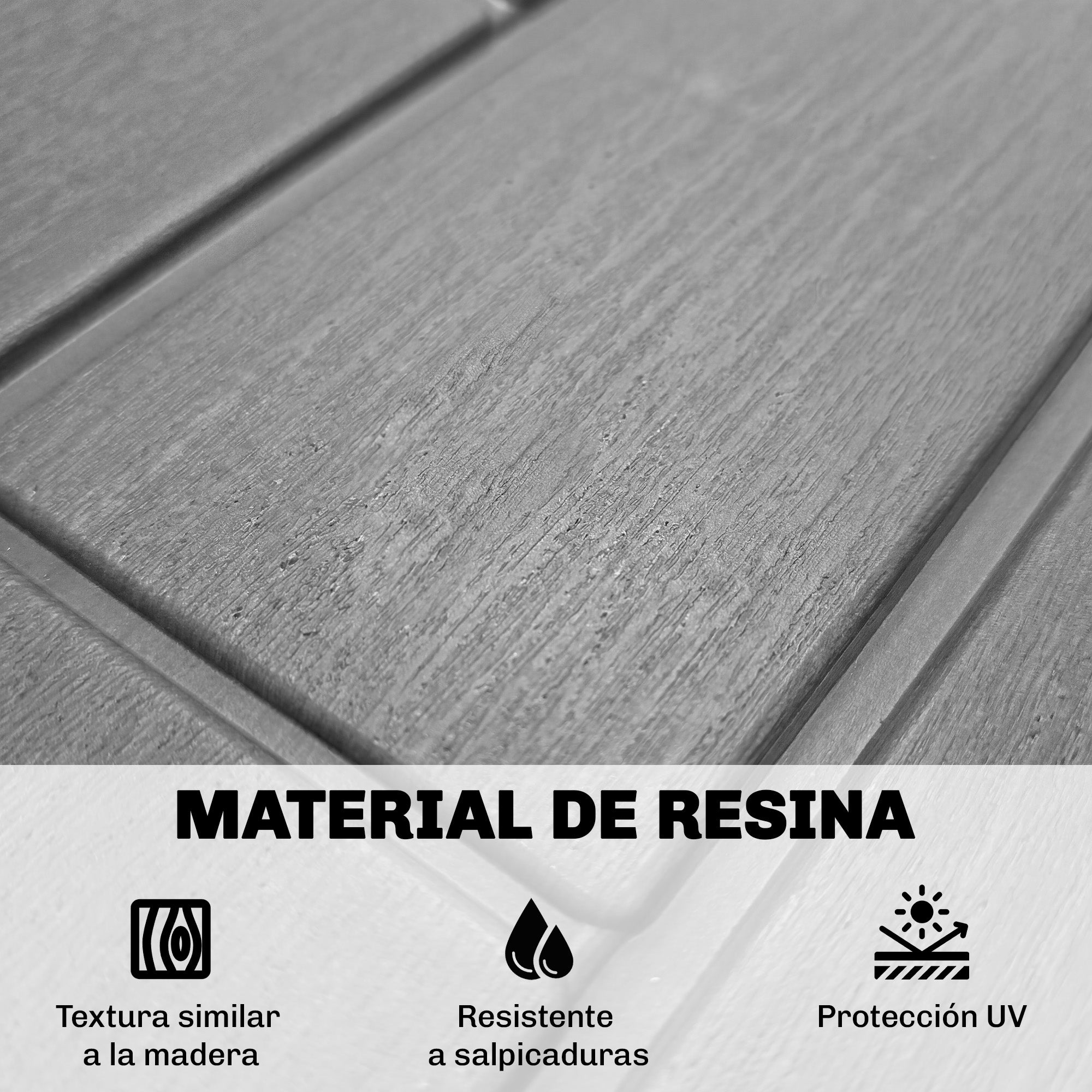 227 L Outdoor Storage Chest, Water & UV-Resistant Resin Storage Box with Lock for Garden, Terrace, Patio, 106.5 x 43 x 54.5 cm (42in x 17in x 21.5in), Gray