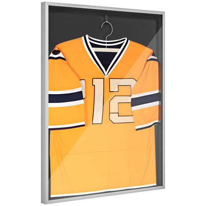Frame box T-frame jersey frame in aluminum and UV protection acrylic, 70 x 90 cm