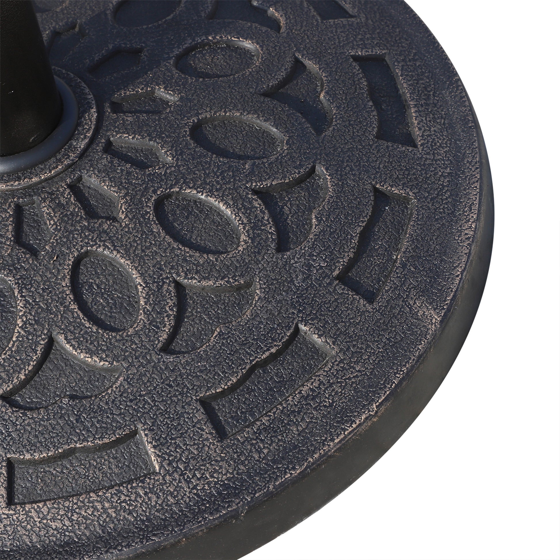 Resin Umbrella Stand 14kg Umbrella Base Handles, Round Umbrella Holder, Umbrella Weight for Umbrella 38mm/48mm Pole Diameter, for Balcony, Terrace, Garden, Bronze