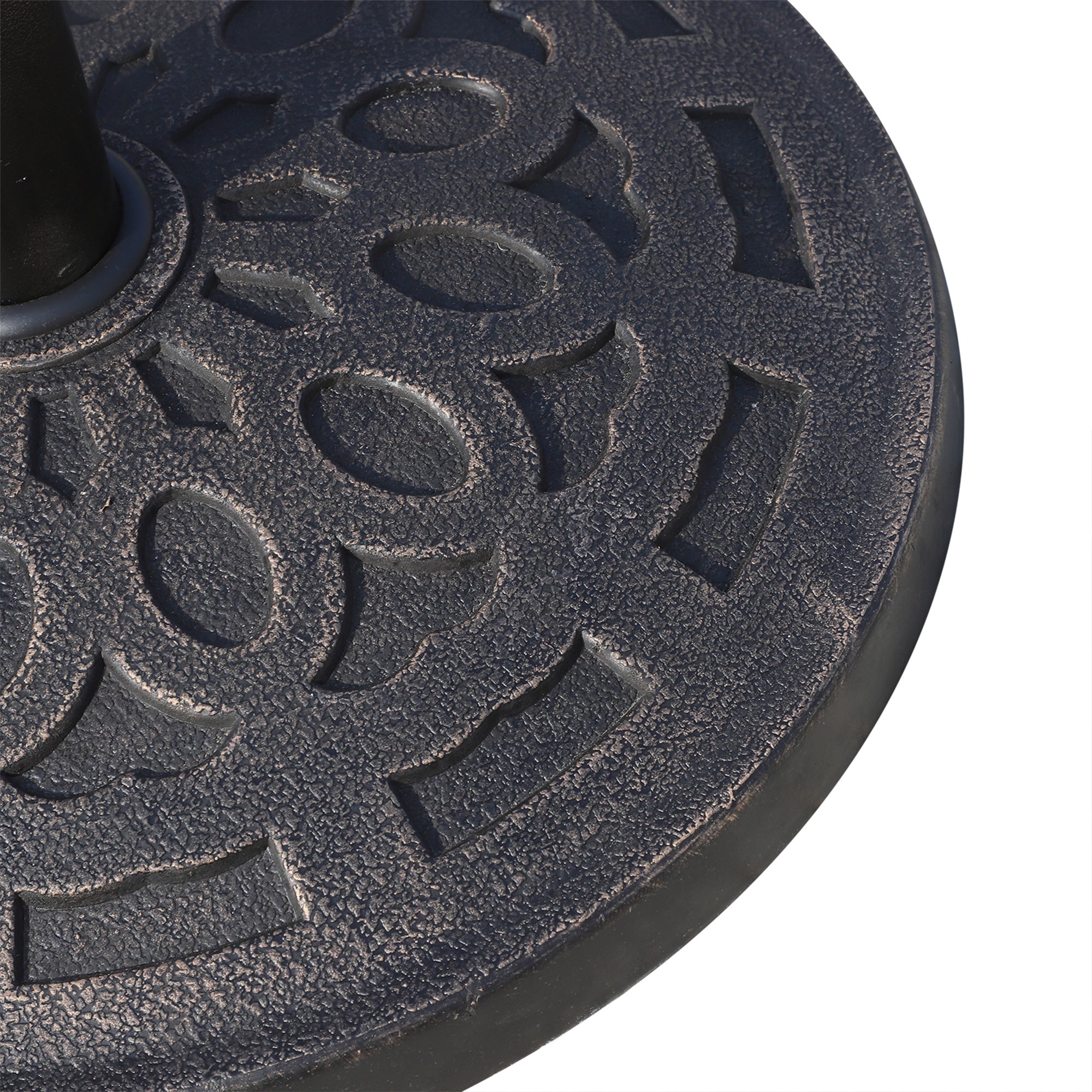 Resin Umbrella Stand 14kg Umbrella Base Handles, Round Umbrella Holder, Umbrella Weight for Umbrella 38mm/48mm Pole Diameter, for Balcony, Terrace, Garden, Bronze