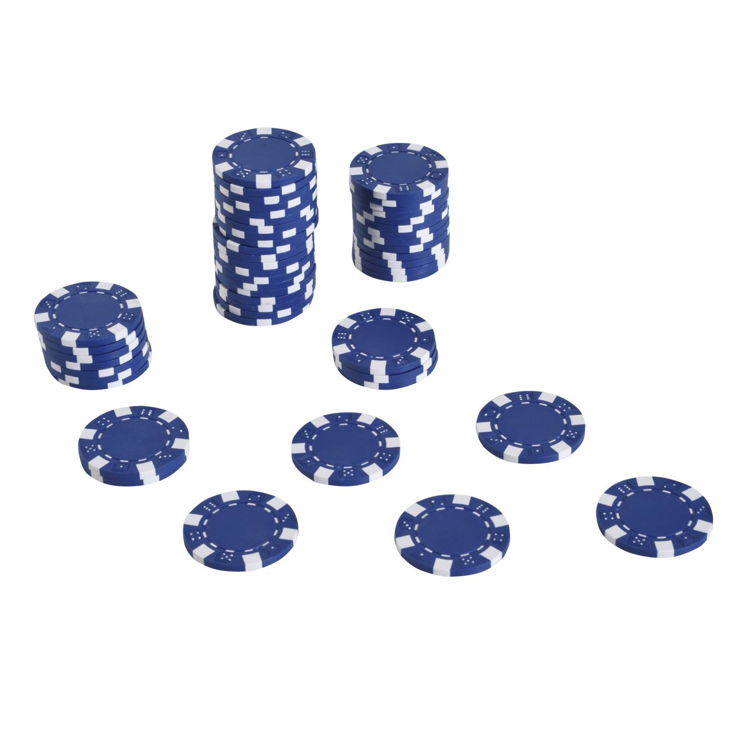Lockable Poker Set with Case 500 Chips 5 Dice 2 Decks of Cards Accessories, Complete Poker Chip Set Card Games Aluminum Case for Texas Hold'em, Blackjack