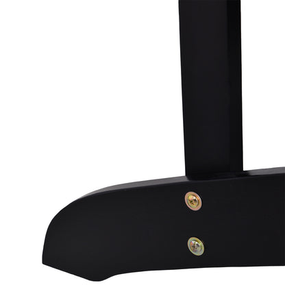 Adirondack Garden Chair with Cup Holder Garden Lounger Balcony Chair Solid Wood Black 72.5 x 97 x 93 cm