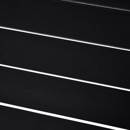 Adirondack Garden Chair with Cup Holder Garden Lounger Balcony Chair Solid Wood Black 72.5 x 97 x 93 cm