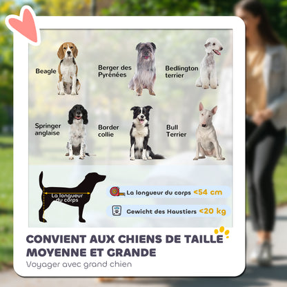 Dog Stroller 3-Wheel Dog Stroller - One-Hand Folding, Rubber Wheels, Storage Bag, Soft Cushion, Safety Leash, Cat Stroller Holds 20 kg, Gray