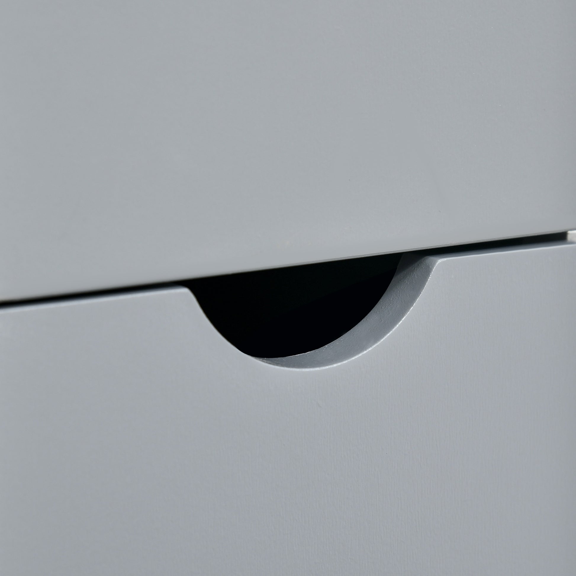 Modern Bathroom Auxiliary Column Bathroom Cabinet with 2 Shelves, 2 Drawers, and 1 Anti-Tip Door 15x33x136.5 cm Gray