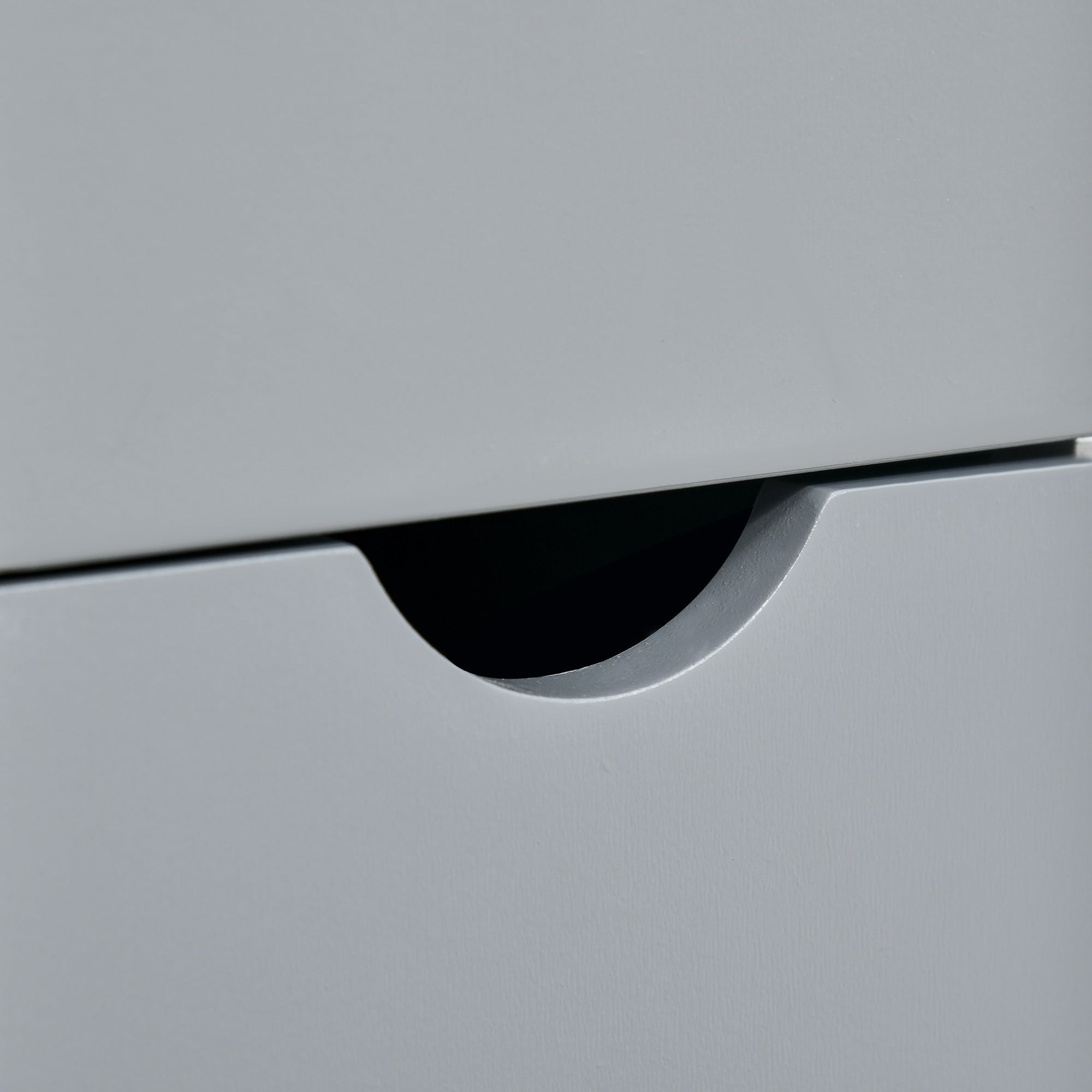 Modern Bathroom Auxiliary Column Bathroom Cabinet with 2 Shelves, 2 Drawers, and 1 Anti-Tip Door 15x33x136.5 cm Gray