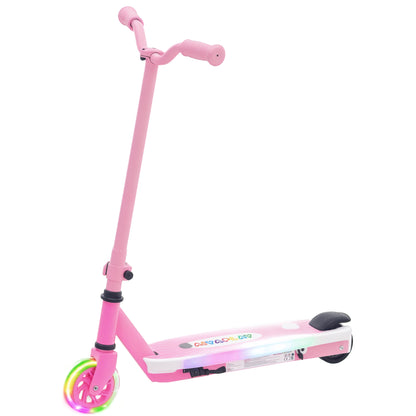 Electric Scooter for Kids 4-7 Years Electric Scooter Max 6 km/h Motor 80 W Maximum Range 8 km Children's Electric Scooter with LED Lights Rear Brake Pink