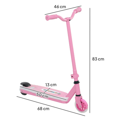 Electric Scooter for Kids 4-7 Years Electric Scooter Max 6 km/h Motor 80 W Maximum Range 8 km Children's Electric Scooter with LED Lights Rear Brake Pink
