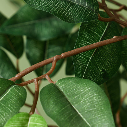 Artificial Ficus Tree 150 cm Decorative Artificial Plant in Pot for Home, Living Room, Office Ø15x150 cm Green