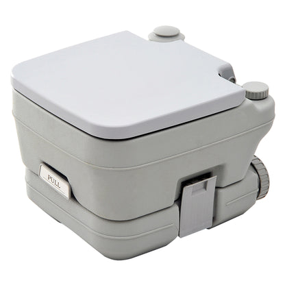 Camping Toilet Foldable Travel Toilet max. Load Capacity up to 200 kg 10L Portable Toilet Dry Separation Toilet for Camping, Hiking, Traveling, Fishing Gray