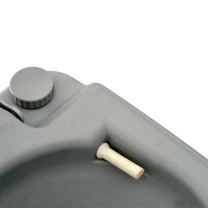 Camping Toilet Foldable Travel Toilet max. Load Capacity up to 200 kg 10L Portable Toilet Dry Separation Toilet for Camping, Hiking, Traveling, Fishing Gray