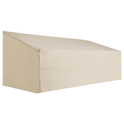 Beige Protective Cover for 3-Seater Bench 218x111x63/101 cm Waterproof Cover for Outdoor Garden Furniture Terrace Sofa Table Chair or BBQ