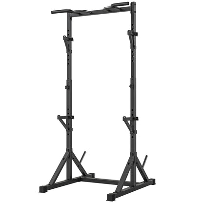 SPORTNOW 2-Level Barbell Rack – Steel Squat Rack with Plate Storage, Up to 200 kg Load