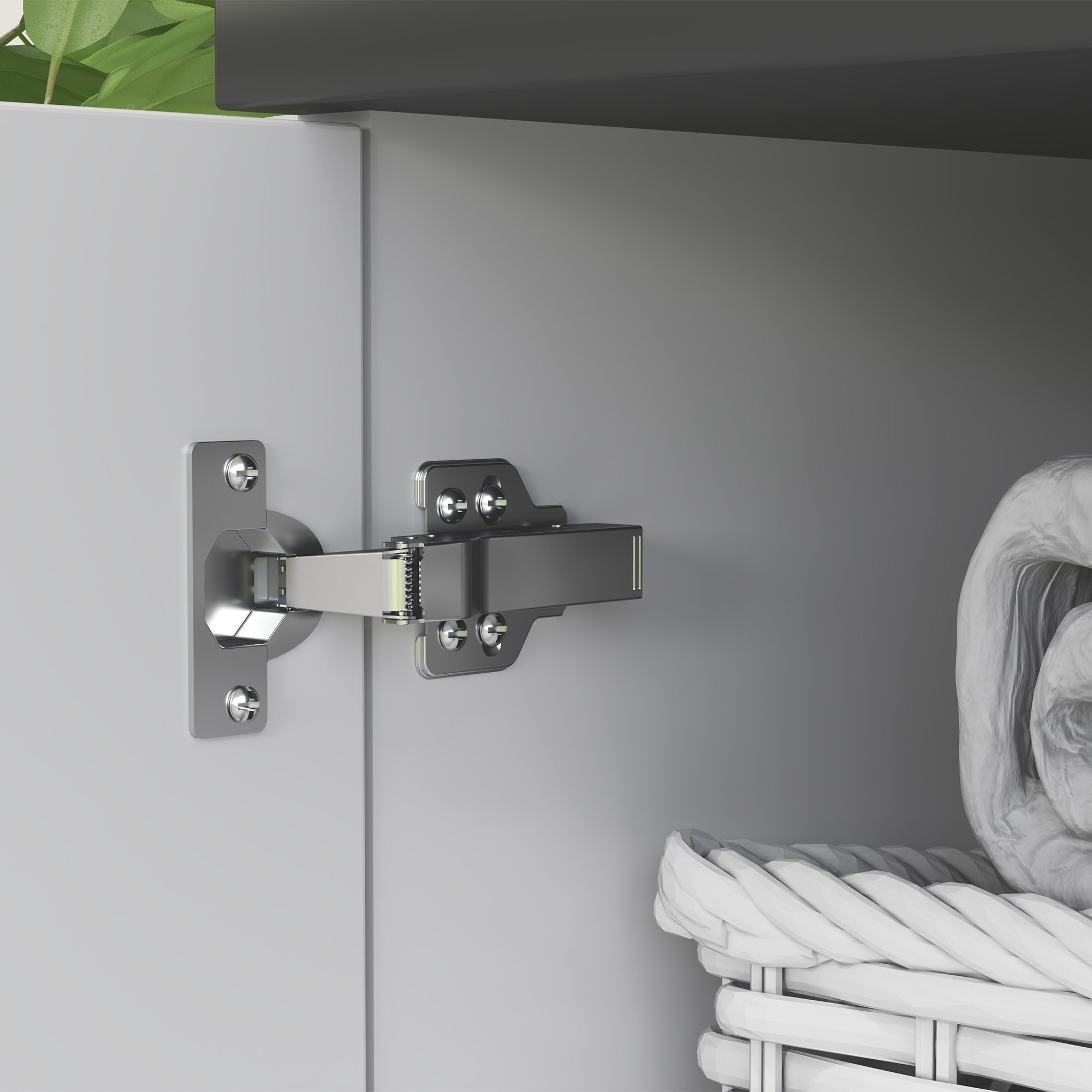 Under Sink Cabinet Bathroom Vanity Unit with Pedestal Sink or with Legs 2 Doors and Adjustable Shelves for 80x34x60 cm Bright White Bathroom