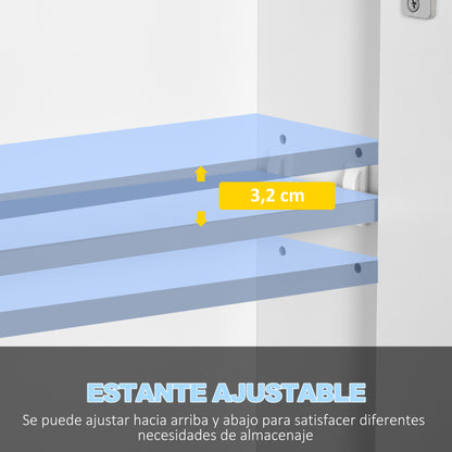 Bathroom Cabinet with Mirror and LED Lights Bathroom Cabinet with Adjustable Shelves and USB Modern Style Bathroom Furniture 90x15x75 cm White