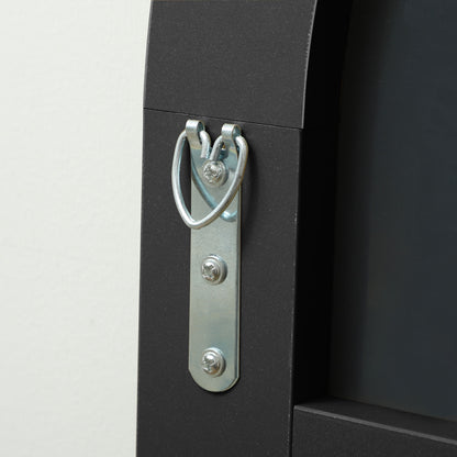 Full Body Mirror, 150 x 50 cm Wall Mirror with Stand, Arched Design, Floor Mirror with Shatterproof Film, for Living Room, Bedroom, Black