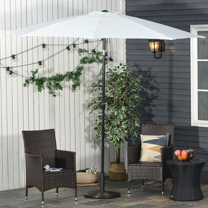 Garden Parasol Base Net Weight 13 kg Retro Cement Parasol Stand for 35mm/38mm/48mm Poles for Terrace Outdoor Patio Ø48x34 cm Bronze