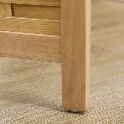 3-panel Paravent, 120 x 170 cm Room Divider, Bamboo Partition, Foldable Privacy Screen, Room Separator Partition for Living Room, Bedroom, Natural