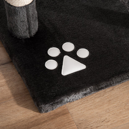 Cat Scratching Post 240-260 cm Ceiling High Scratching Post Large Climbing Tree Cat Scratching Post for Large Cats with Sisal Rope Dark Gray