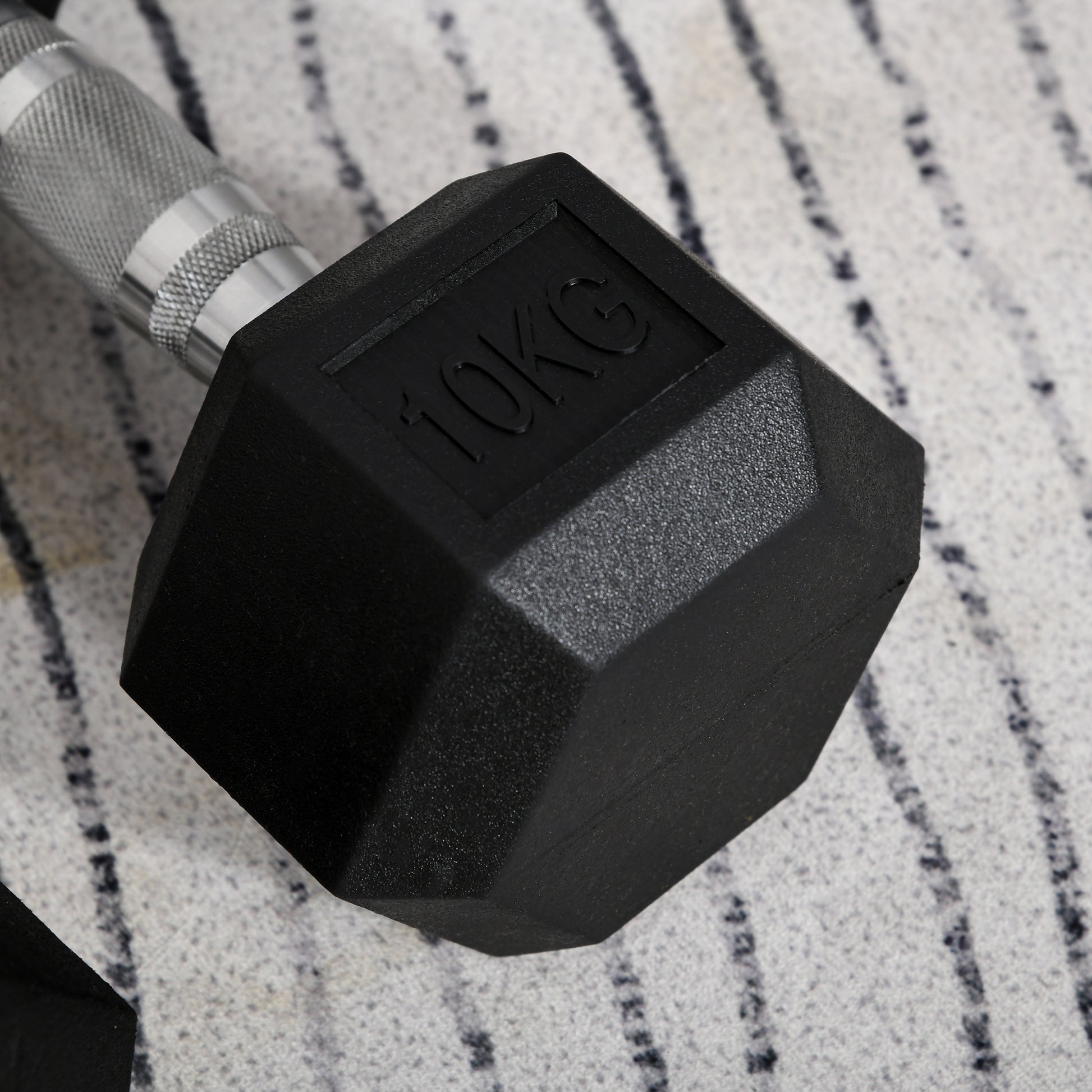 Dumbbell Set, 2 Piece Dumbbells with Knurled Handle, Cast Iron Dumbbell Set, 2 x 22 lbs, Dumbbells for Men and Women, Dumbbell Set for Home, Gym, Strength Training