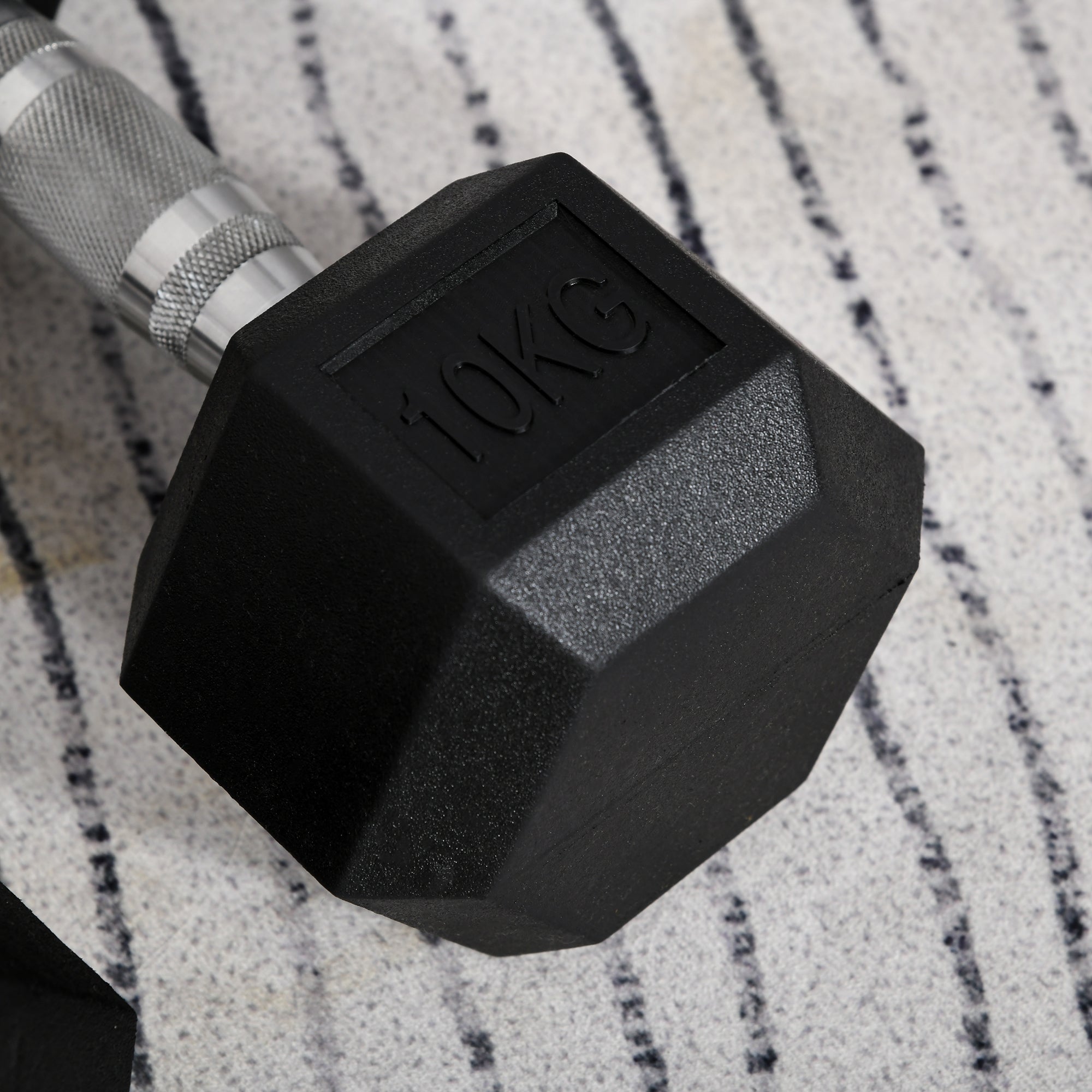 Dumbbell Set, 2 Piece Dumbbells with Knurled Handle, Cast Iron Dumbbell Set, 2 x 22 lbs, Dumbbells for Men and Women, Dumbbell Set for Home, Gym, Strength Training