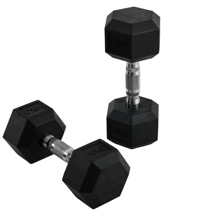 Dumbbell Set, 2 Piece Dumbbells with Knurled Handle, Cast Iron Dumbbell Set, 2 x 22 lbs, Dumbbells for Men and Women, Dumbbell Set for Home, Gym, Strength Training