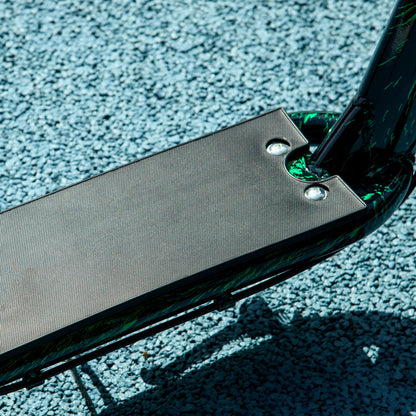 Children's Scooter with Large Wheels for Ages 6-12 Height Adjustable Rear Brake Kickstand Green