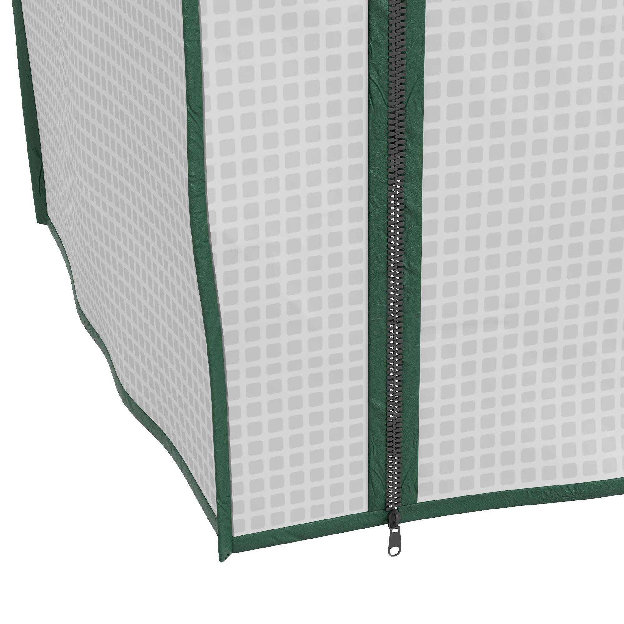 3-Tier Garden Greenhouse Terrace Greenhouse with 3 Shelves 1 Zippered Door for Cultivating Plants Flowers Vegetables 59x39x127 cm White