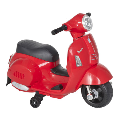 Kids Electric Vespa Motorcycle Electric Motorbike with LED Light, Sound, Children's Electric Motorcycle for Kids 18-36 Months Red