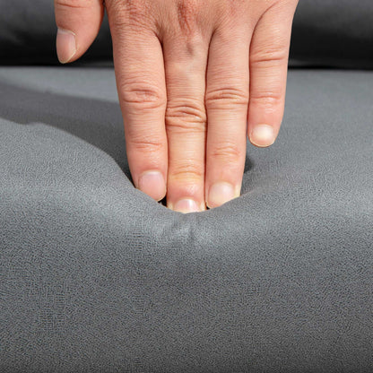 Armchair Lounge Chair with Armrest, Lumbar Pillow, Upholstered Recliner with Metal Frame, Microfiber Cloth, Height Adjustable Swivel Chair for Bedroom, Living Room, Dark Gray