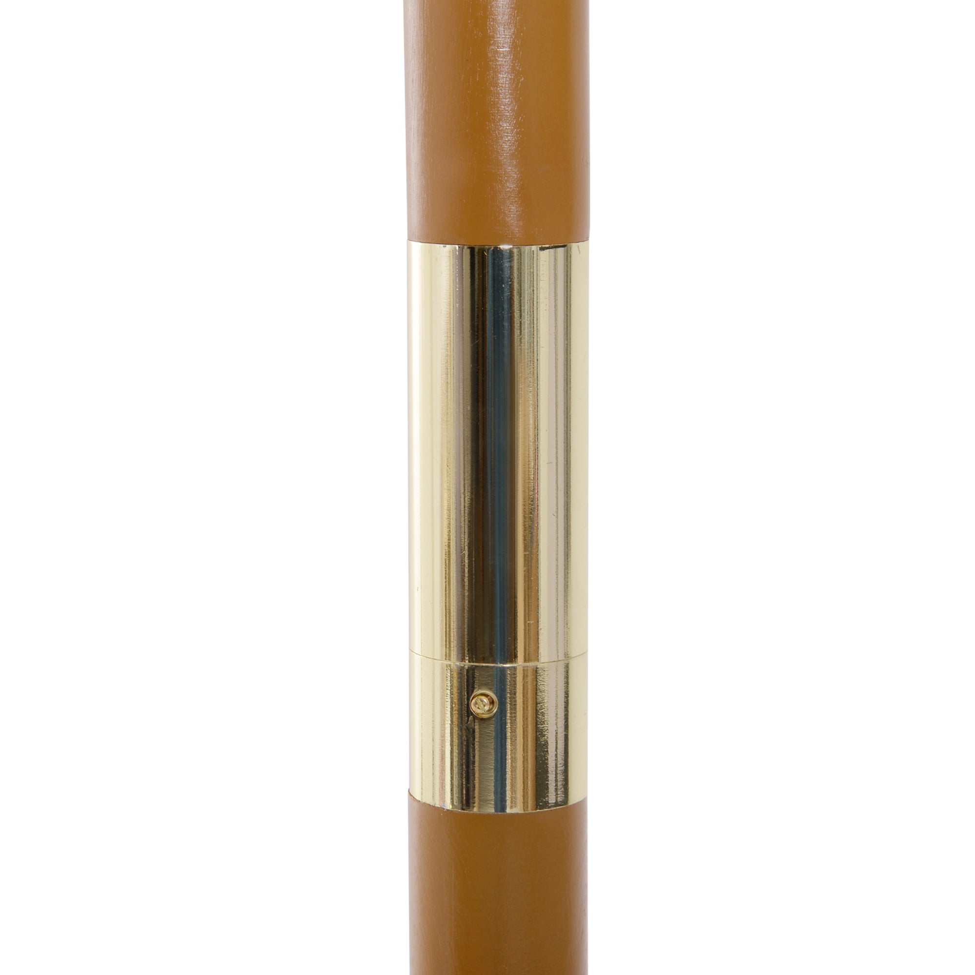 Terrace Exterior Umbrella Ø325 cm Garden Umbrella with Pulley System Ventilated Roof 8 Bamboo Ribs and Wooden Post Parasol for Patio Terrace Beige
