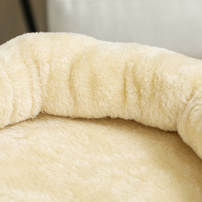 Cat Scratcher Height 66 cm Cat Tree Climbing Tower with Bed Cave Platform Hanging Ball and Jute Post Beige