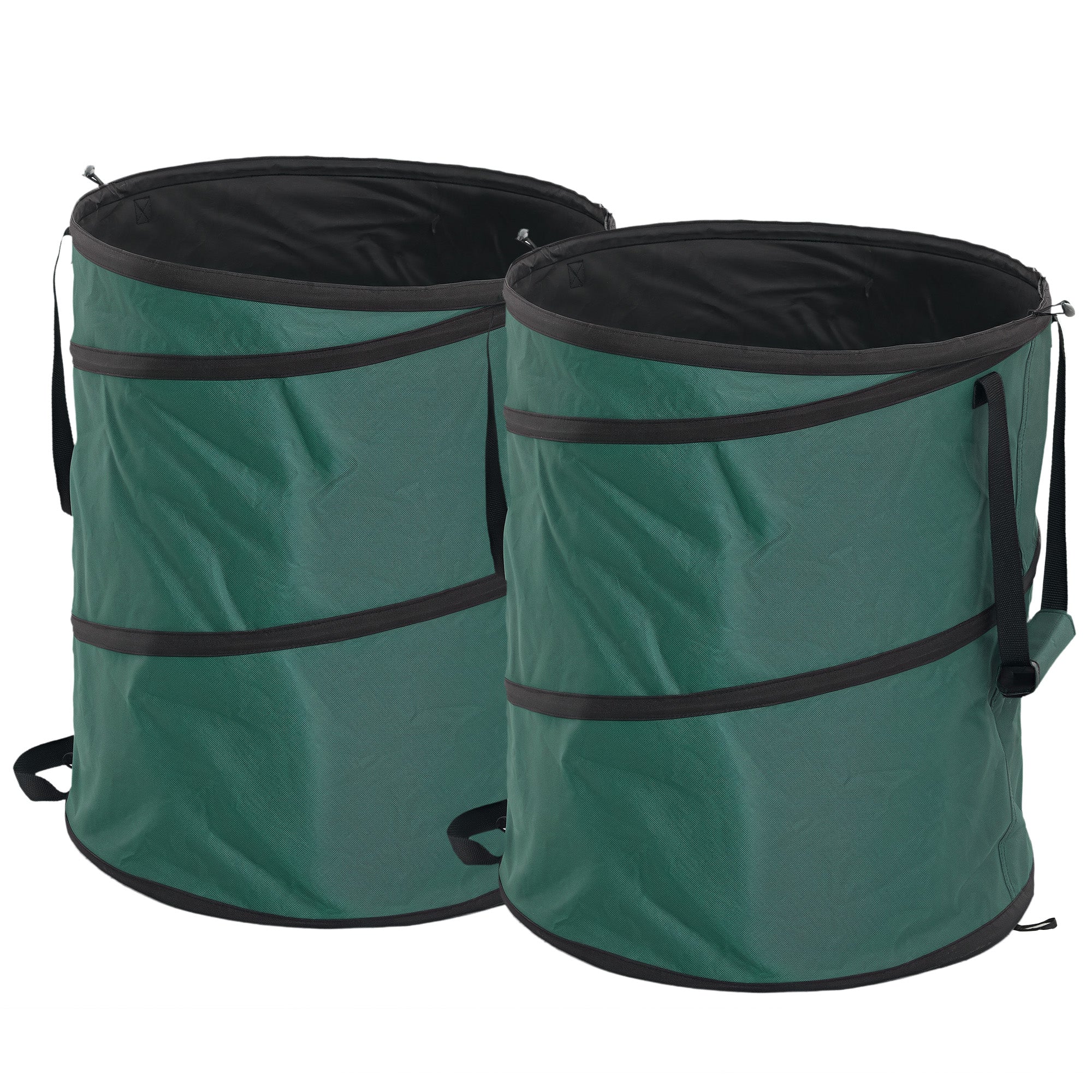 Garden Bag 2x160L Waterproof Garden Waste Bag with Handles, Sturdy Leaves Bag, Self-standing Garden Bags, Reusable Garden Waste Bags for Garden Waste Greenery