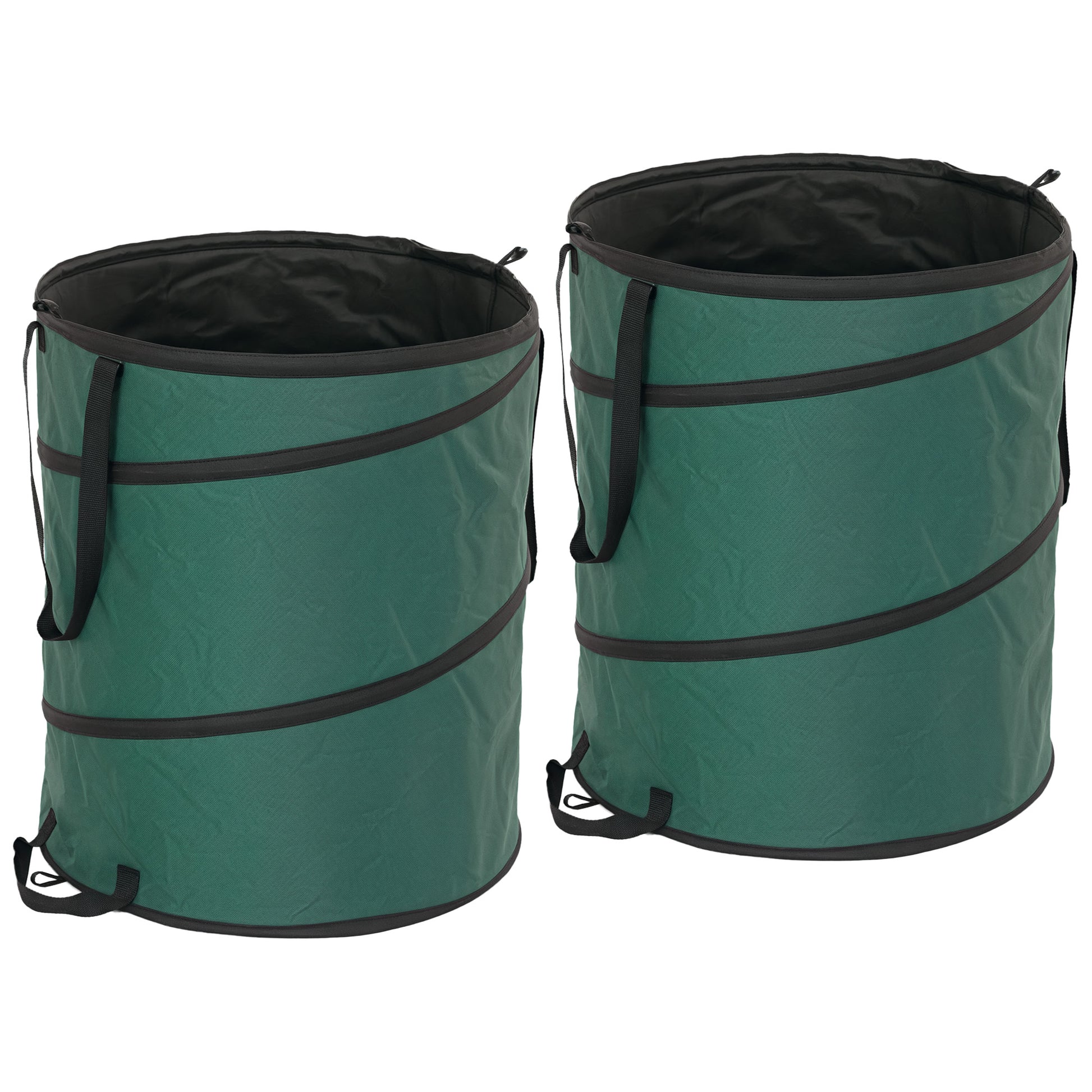Garden Bag 2x160L Waterproof Garden Waste Bag with Handles, Sturdy Leaves Bag, Self-standing Garden Bags, Reusable Garden Waste Bags for Garden Waste Greenery