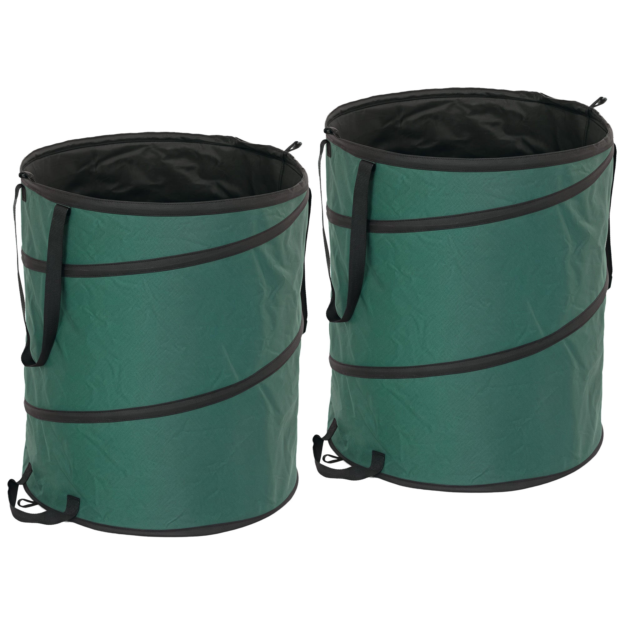 Garden Bag 2x160L Waterproof Garden Waste Bag with Handles, Sturdy Leaves Bag, Self-standing Garden Bags, Reusable Garden Waste Bags for Garden Waste Greenery
