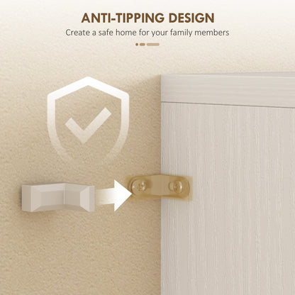 Tall Kitchen Pantry Cabinet with Glass Doors, Drawer & Adjustable Shelves, White, 23.6 x 13.8 x 70.9 in