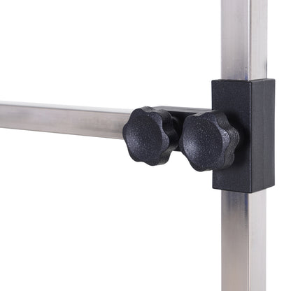 Dog Grooming Table Trimming Table with Lower Basket Pet Grooming Table Dog Grooming Table Dog Groomer Table Shearing Table for Dogs Cats up to 100kg Black