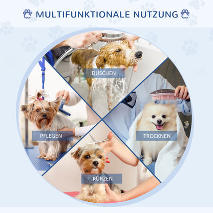 Dog Grooming Table Trimming Table with Lower Basket Pet Grooming Table Dog Grooming Table Dog Groomer Table Shearing Table for Dogs Cats up to 100kg Black