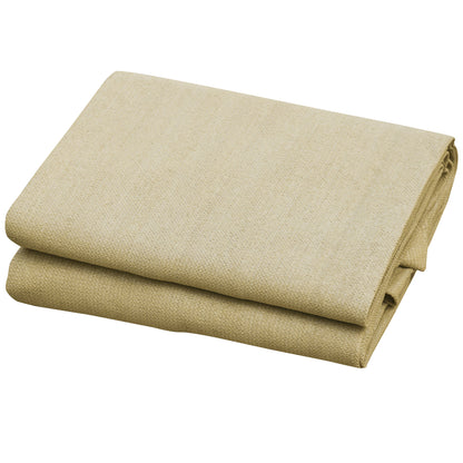 Large Triangular Shade Sail 4 x 4 x 4 m High-Density Polyethylene UV-Resistant Sand Color