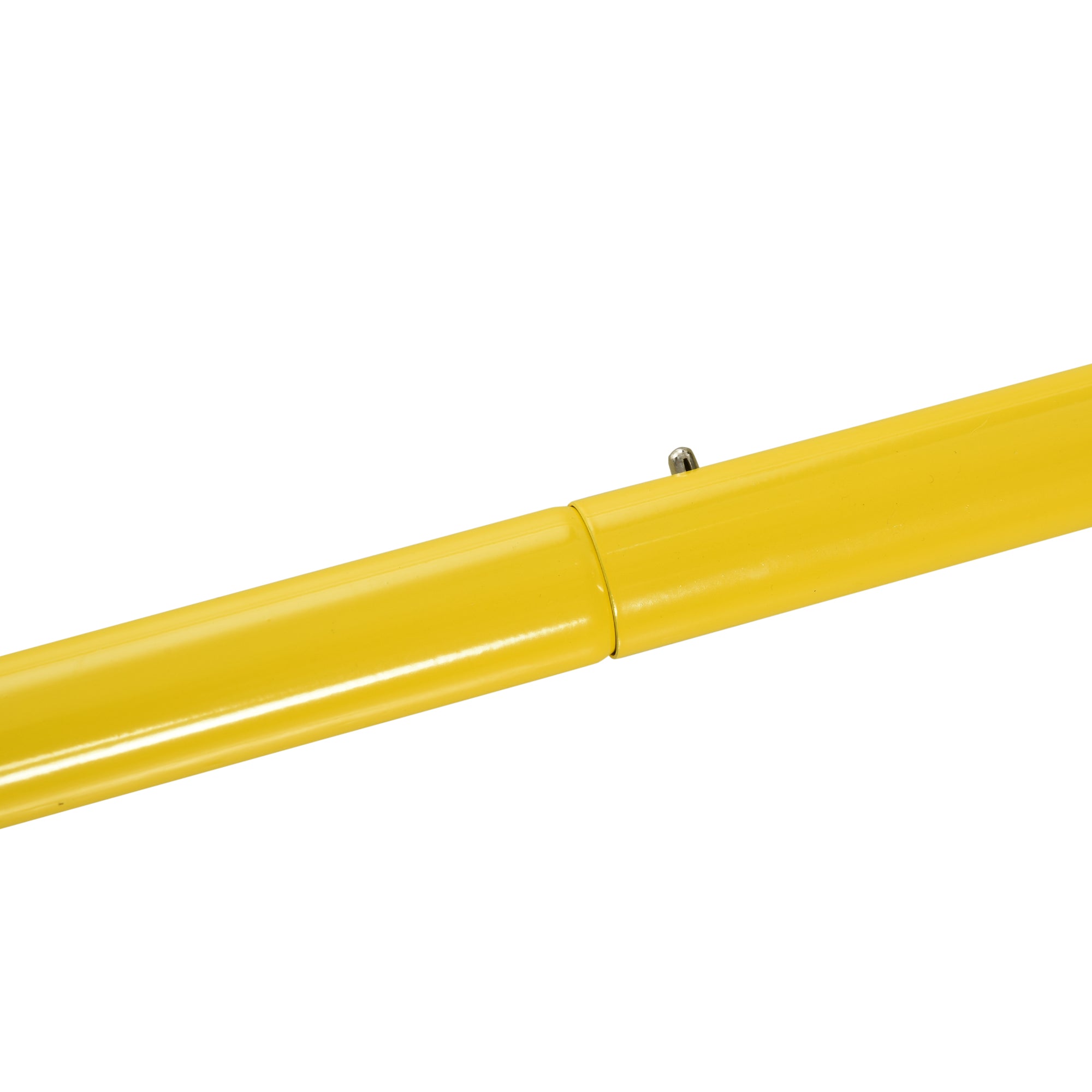 Kickback Soccer Rebound Goal Net for Soccer, Basketball, and Baseball, Steel+PE, Yellow+Black, 184 x 63 x 123 cm